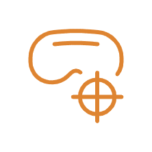 Pest target control icon to represent targeted baits